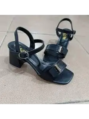 Siyah Cilt Topuklu Ayakkabı Kadın Giyim