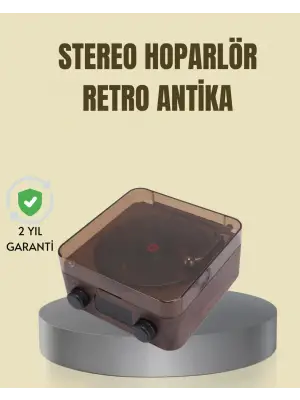 Saatli Gece Işıklı Hoparlör – Modern Ve Vintage Tasarım