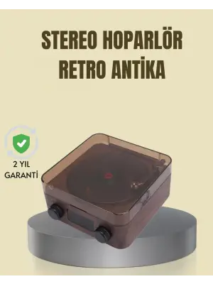 Saatli Gece Işıklı Hoparlör – Modern Ve Vintage Tasarım