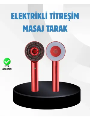 Saç Büyüme Destekleyici Elektrikli Masaj Tarak Led Ve Titreşimli