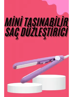 Saç Düzleştirici Pürüzsüz Parlaklık Seyahat Tipi Taşınabilir Seramik Kaplama