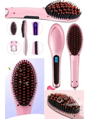 Saç Düzleştirici Tarak Isı Ayarlı Yıpranma Önleyici Düzleştirici Fön Tarak