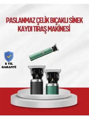 Saç Sakal Ense Paslanmaz Çelik T-bıçak Vücut Tıraş Makinesi