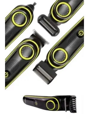 Saç Sakal Şekillendirici Tıraş Makinesi 5 Başlıklı Paslanmaz Çelik Bıçaklı Unısex