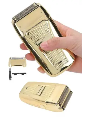 Sakal Kesme Tıraş Makinesi Paslanmaz Çelik Gold Şarjlı