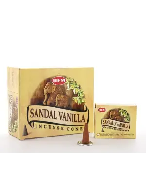 Sandal Vanilla Aromalı Konik Tütsü