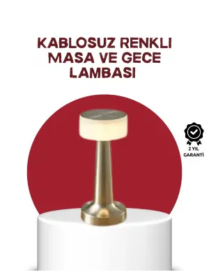 Şarj Edilebilir Led Masa Lambası – Usb Girişli, Metal Yapı