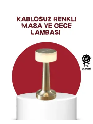 Şarj Edilebilir Led Masa Lambası – Usb Girişli, Metal Yapı