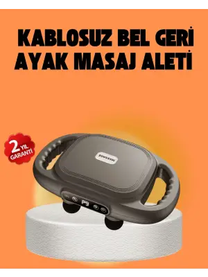 Şarjlı 6 Başlıklı Masaj Tabancası 2000 Mah Sessiz Güçlü Motor
