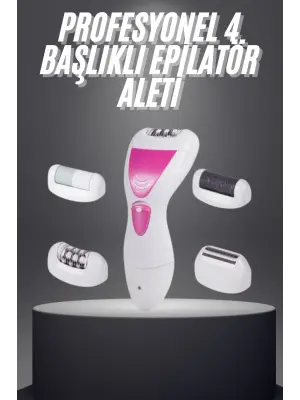 Şarjlı Epilasyon Cihazı Çok Başlıklı Ayak Bakımına Uygun Epilatör Aleti
