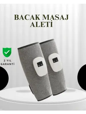 Şarjlı Isıtmalı Baldır Masaj Aleti – 3 Hava Basınçlı, Titreşimli Ve Akıllı Zamanlayıcılı