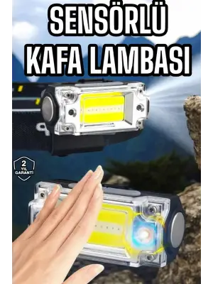 Şarjlı Kafa Feneri Suya Dayanıklı Ayarlanabilir Kamp Feneri