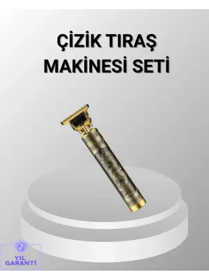 Şarjlı T Bıçaklı Saç Ve Sakal Tıraş Makinesi – 3 Başlıklı, Güçlü Motorlu, 2 Saat Kullanım