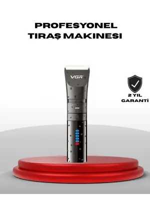 Şarjlı Tıraş Makinesi – Dijital Ekranlı, Ipx7 Su Geçirmez, Titanyum Bıçaklı