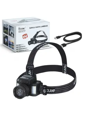 Sensörlü Cree Tg Led  Şarjlı Kafa Lambası  Wt-625
