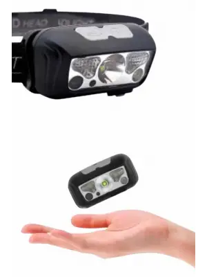 Sensörlü Şarjlı Type-c Şarj Işıklı Kafa Lambası Kamp Lambası