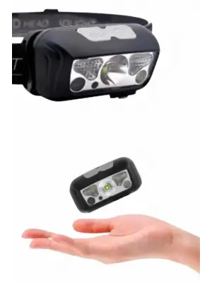 Sensörlü Şarjlı Type-c Şarj Işıklı Kafa Lambası Kamp Lambası