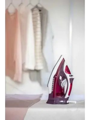 Seramik Tabanlı Kırmızı 2200 Watt Şok Buharlı Ütü