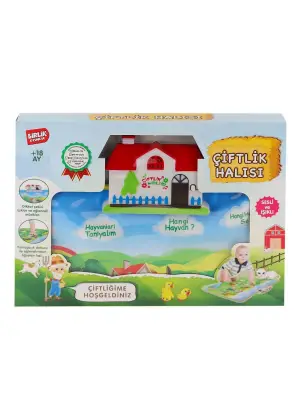 Omarı Çocuklar İçin Eğitici Sesli ve Işıklı Çiftlik Temalı Halı