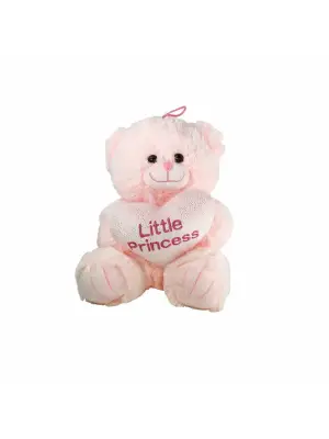 Omarı Peluş Kalpli Ayı 25 cm