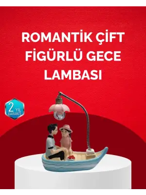 Sevgililer Günü İçin Romantik Çift Figürlü Dekoratif Gece Lambası