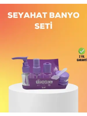 Seyahat Bakım Seti 5 Parça Sızdırmaz Şeffaf Kapaklı 30ml