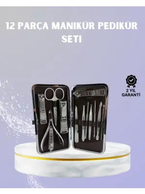 Seyahat İçin Taşınabilir Deri Çantalı Bakım Seti