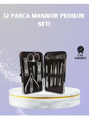 Seyahat İçin Taşınabilir Deri Çantalı Bakım Seti