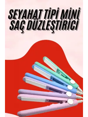 Seyahat Tipi Taşınabilir Saç Düzleştirici Saç Şekillendirici Yüksek Isı Ayarlı