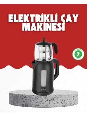 Sıcak Tutma Özellikli 2’si 1 Arada Çay Makinesi Ve Su Isıtıcı