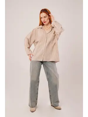 Omarı Şık ve Pratik Camel Gömlek