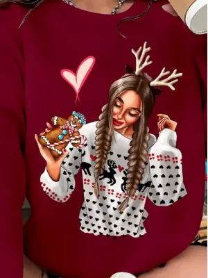 Omarı Klasik Tarzda Kadın Viskon Bluz