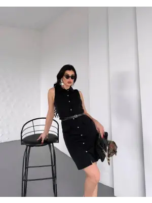 Omarı Klasik ve Şık Elbise Modeli