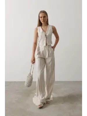 Omarı Elegant Çizgili Yelek - Şıklığınızı Tamamlayın