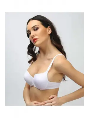 Silikonlu Desteksiz Telli Düz Boş Sütyen Siyah