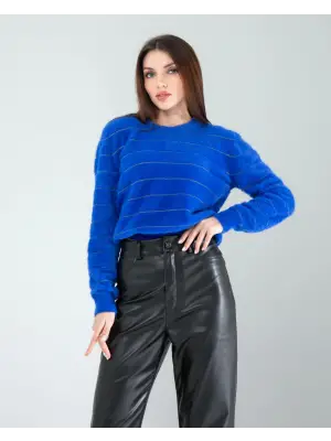 Minimal Şeritli Triko