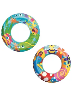 Omarı Yüksek Kaliteli Simit Desenli 56 Cm Havuz Şişme Yastık