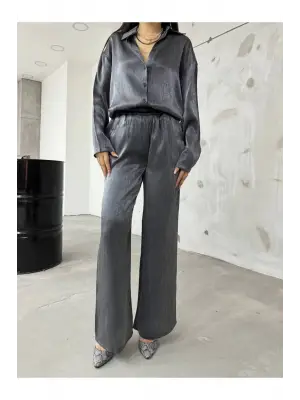 Modern Simli Şifon Takım