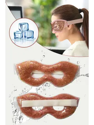 Omarı Simli Jel Göz Maskesi - Yorgunluğa Son Veren Soğutma Bakımı