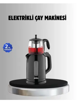 Sinbo Stm 5840 Elektrikli Çay Makinesi 1800w Cam Demlik Ve Sıcak Tutma Özellikli