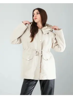 Omarı Etkileyici Yaz Desenli Ceket