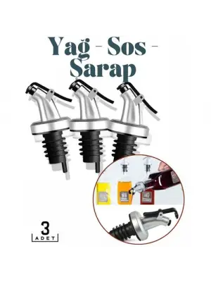 Şişe Tıpa Dağıtıcı Akış Seti 3lü BiancoLilla Design