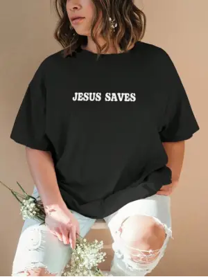 Omarı Siyah Baskılı T-shirt - Yaratıcı ve Stil Sahibi Tasarım