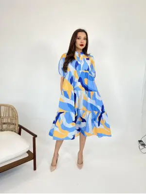 Omarı Fırfırlı Beyaz Elbise - Şıklığıyla Fark Yaratan Bir Seçenek