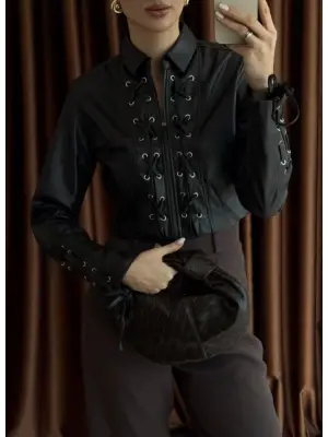 Omarı Klasik Siyah Dizayn Ceket