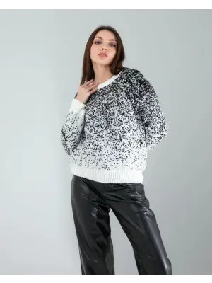 Zarif Kar Tanesi Triko Kazak