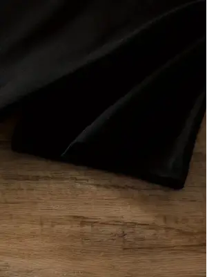 Omarı Siyah Oversize Baskılı Bisiklet Yaka T-shirt