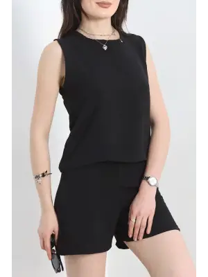 Omarı Siyah Şortlu Takım | Rahat ve Şık Kombinler için İdeal