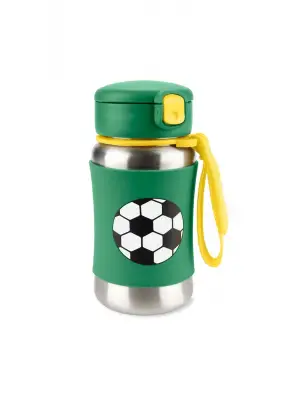 Skip Hop Zoo Pipetli Paslanmaz Çelik Suluk 350 ml Futbol