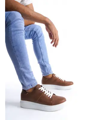 Omarı Taba Renkli Günlük Sneaker Ayakkabı